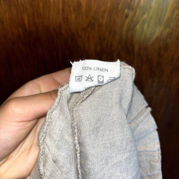 Linen Handmade Studio Linen Shorts Relaxed Fit Stretchy Beach Vacation XS/S - Picture 3 of 9